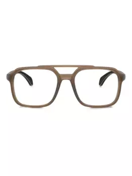 Солнцезащитные очки с двойным мостом Moncler Eyewear, коричневый