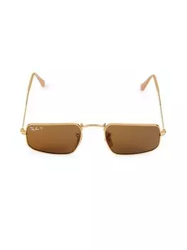 Солнцезащитные очки с геометрическим рисунком 49MM Ray-Ban, цвет Legend Gold