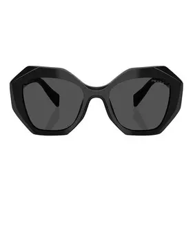 Солнцезащитные очки с геометрическим рисунком Prada, черный