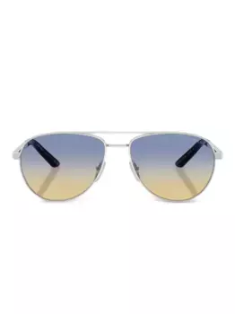 Солнцезащитные очки с градиентными линзами Prada Eyewear, серебяный
