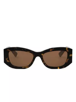 Солнцезащитные очки с гравировкой логотипа Bvlgari, коричневый