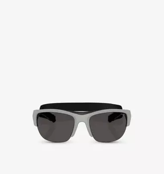 Солнцезащитные очки с инжектированной оправой Psa01S Prada Linea Rossa, серый