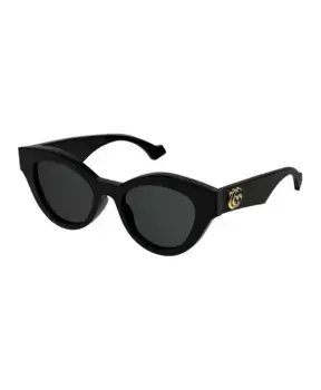Солнцезащитные очки с кошачьими глазами и логотипом gg Gucci, черный