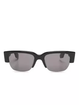 Солнцезащитные очки с логотипом Alexander McQueen Eyewear, черный