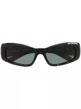 Солнцезащитные очки с логотипом Balenciaga Eyewear, коричневый