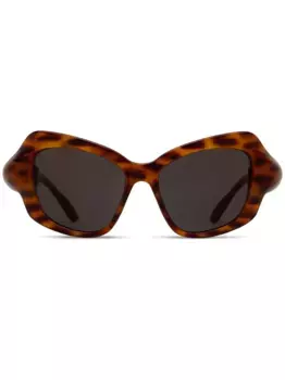 Солнцезащитные очки с логотипом Balenciaga Eyewear, коричневый