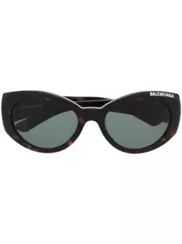 Солнцезащитные очки с логотипом Balenciaga Eyewear, коричневый