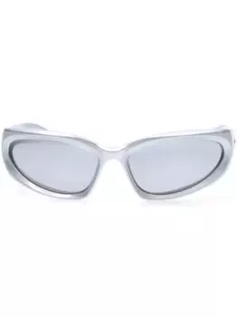 Солнцезащитные очки с логотипом Balenciaga Eyewear, серебяный