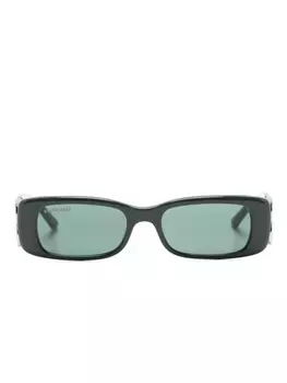 Солнцезащитные очки с логотипом BB Balenciaga Eyewear, зеленый