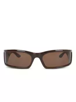 Солнцезащитные очки с логотипом BB Balenciaga Eyewear, коричневый