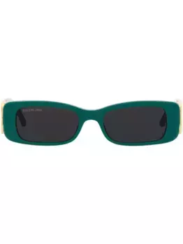 Солнцезащитные очки с логотипом BB Balenciaga Eyewear, зеленый