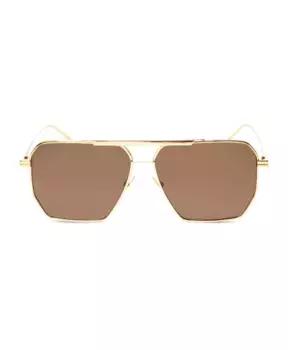 Солнцезащитные очки с логотипом Bottega Veneta, желтый