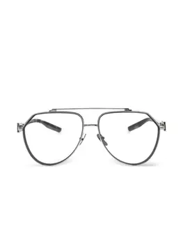 Солнцезащитные очки с логотипом Dolce & Gabbana Eyewear, серебряный
