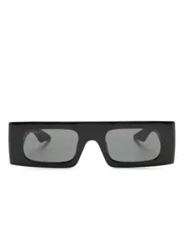 Солнцезащитные очки с логотипом Double G Gucci Eyewear, черный