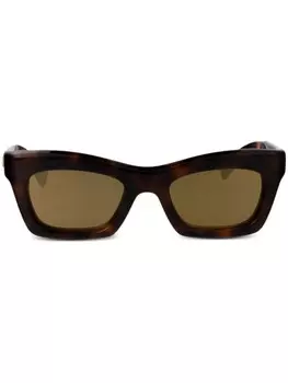 Солнцезащитные очки с логотипом Gucci Eyewear, коричневый