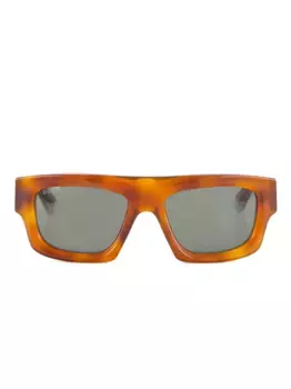 Солнцезащитные очки с логотипом Gucci Eyewear, коричневый
