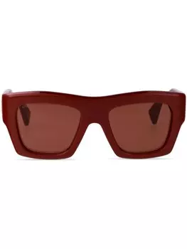 Солнцезащитные очки с логотипом Gucci Eyewear, красный