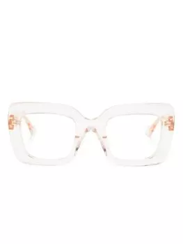 Солнцезащитные очки с логотипом Interlocking G Gucci Eyewear, розовый