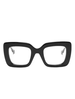 Солнцезащитные очки с логотипом Interlocking G Gucci Eyewear, черный