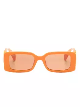 Солнцезащитные очки с логотипом Interlocking G Gucci Eyewear, оранжевый