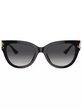 Солнцезащитные очки с логотипом Jimmy Choo Eyewear, черный
