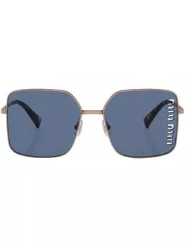 Солнцезащитные очки с логотипом Miu Miu Eyewear, золотистый