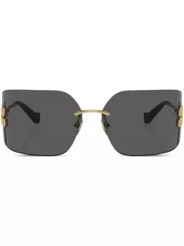 Солнцезащитные очки с логотипом Miu Miu Eyewear, золотой