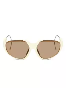 Солнцезащитные очки с логотипом Moncler Eyewear, белый