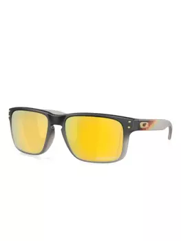 Солнцезащитные очки с логотипом Oakley, коричневый