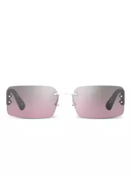 Солнцезащитные очки с логотипом палладия Moschino Eyewear, серебяный