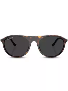 Солнцезащитные очки с логотипом Ray-Ban, коричневый