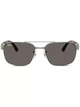 Солнцезащитные очки с логотипом Ray-Ban, серебряный