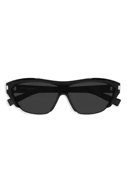 Солнцезащитные очки с логотипом Saint Laurent Eyewear, черный