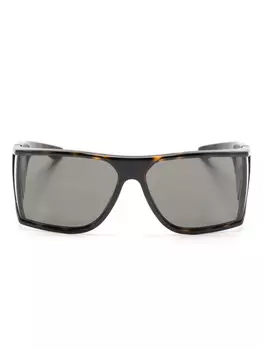 Солнцезащитные очки с логотипом Saint Laurent Eyewear, коричневый