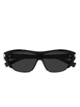 Солнцезащитные очки с логотипом Saint Laurent Eyewear, черный