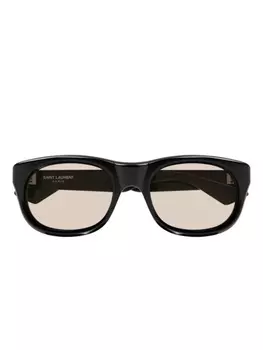 Солнцезащитные очки с логотипом Saint Laurent Eyewear, черный
