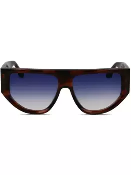 Солнцезащитные очки с логотипом Victoria Beckham Eyewear, коричневый