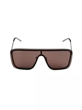 Солнцезащитные очки с маской 99MM Saint Laurent, черный