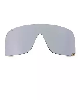 Солнцезащитные очки с маской для показа мод Gucci, цвет Shiny Transparent Light Grey