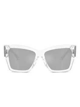 Солнцезащитные очки с принтованными дужками Dolce & Gabbana Eyewear, белый
