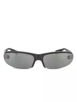 Солнцезащитные очки с прямоугольной оправой без пламени Doublet, черный