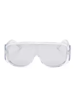 Солнцезащитные очки с прямоугольной оправой MM6 Maison Margiela, белый