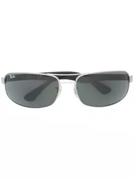 Солнцезащитные очки с прямоугольной оправой Ray-Ban, черный