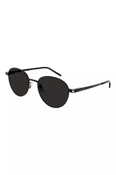 Солнцезащитные очки с толстыми линзами Saint Laurent, черный