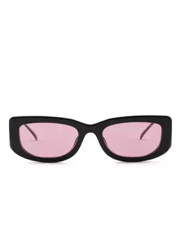 Солнцезащитные очки с треугольным логотипом Prada Eyewear, черный