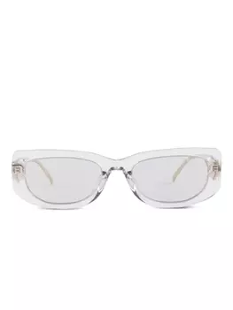 Солнцезащитные очки с треугольным логотипом Prada Eyewear, белый