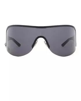 Солнцезащитные очки с закругленной оправой Acne Studios, черный