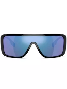 Солнцезащитные очки с зеркальными линзами Burberry Eyewear, черный