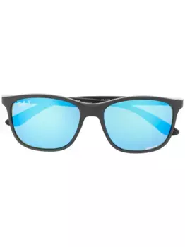 Солнцезащитные очки с зеркальными линзами Ray-Ban, черный