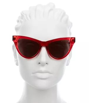 Солнцезащитные очки Saint Laurent Cat Eye 54 мм, красный